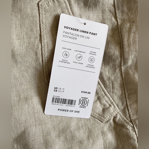 Athleta Voyager Linen Pant // Undyed - Picture 7 of 10